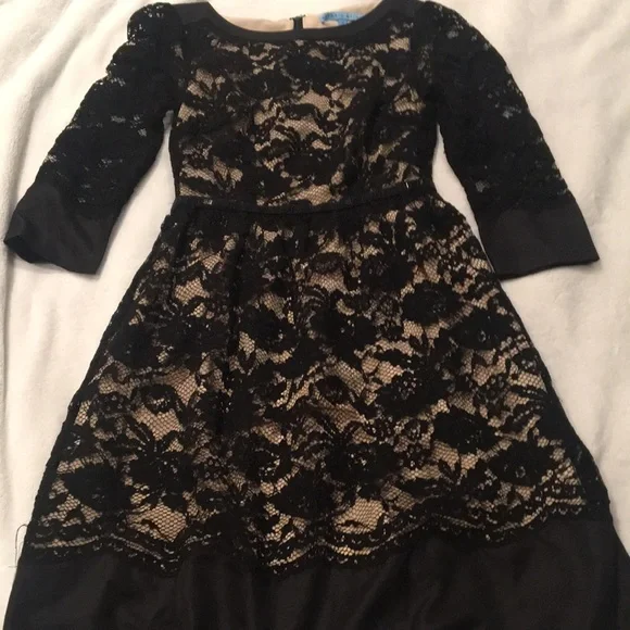 ANTONIO MELANI | Dresses | Antonio Melani Beautiful Black Lace Overlay Dress  | Poshmark